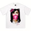 American Mariah Scientist Y2K-inspired Cotton T Shirt Unisex Summer New Vintage Fashion Streetwear