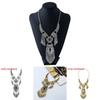 Ethnic Style Simulation Gemstone Decoration Women Necklace With Tassel Design For Spring Trend Followers