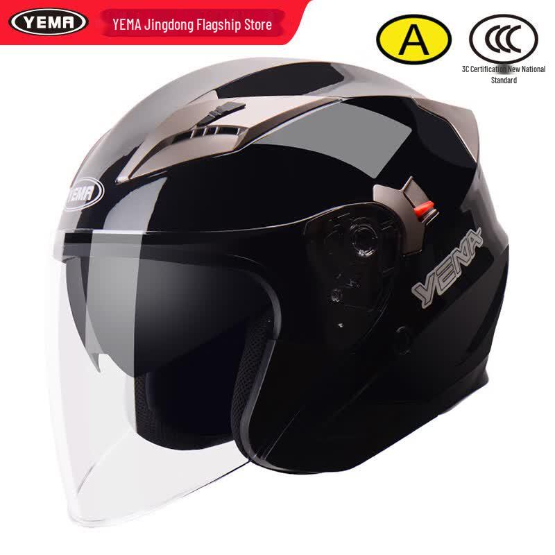 Мотошлем YEMA 627 3/4 с двойным визором