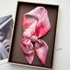 Luxury Square Scarf For Women Elegant Floral Print Ladies Hijab Neckerchief Fashion Shawl Soft Stain Imitation Silk Bandana