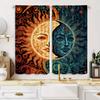 2pcs HD Digital Printed Curtains Home Decorating Style Decorating Living Room Bedroom Rodding Curtains Indian Yin Yang Avatar