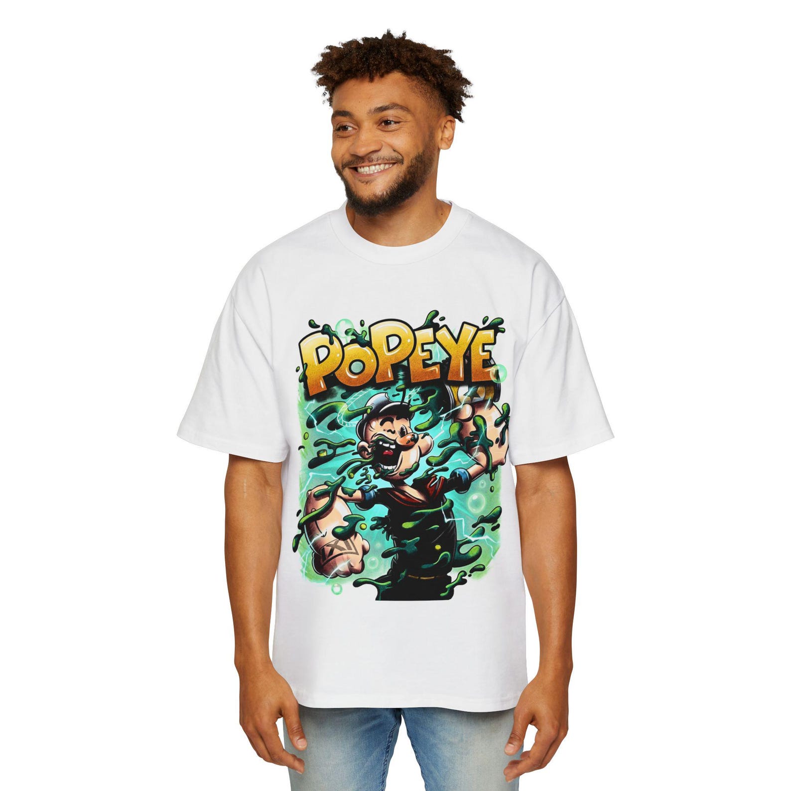 Popeye Amped-Up Urban Comic Tee by IXI M