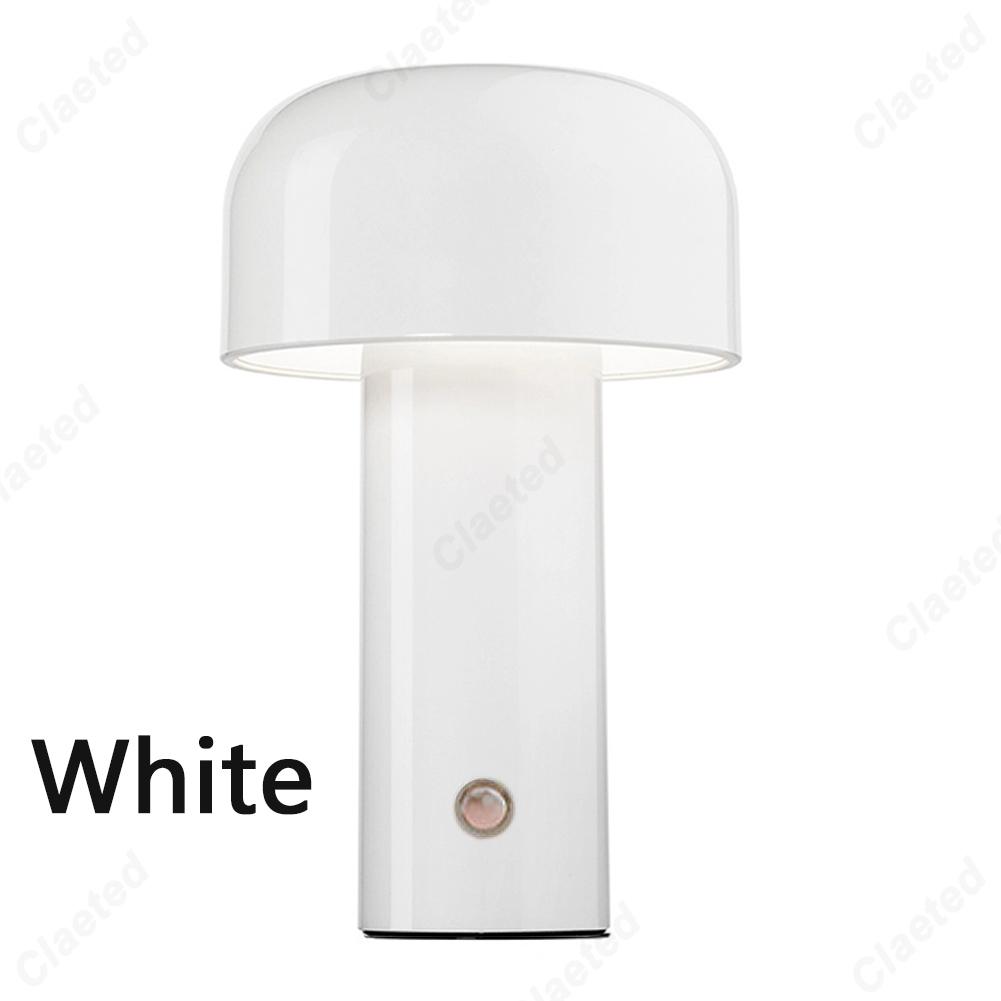 Italská houbová stolní lampa Přenosná bezdrátová dotyková dobíjecí noční lampička USB stolní lampa Stolní dekorace Noční světlo do ložnice