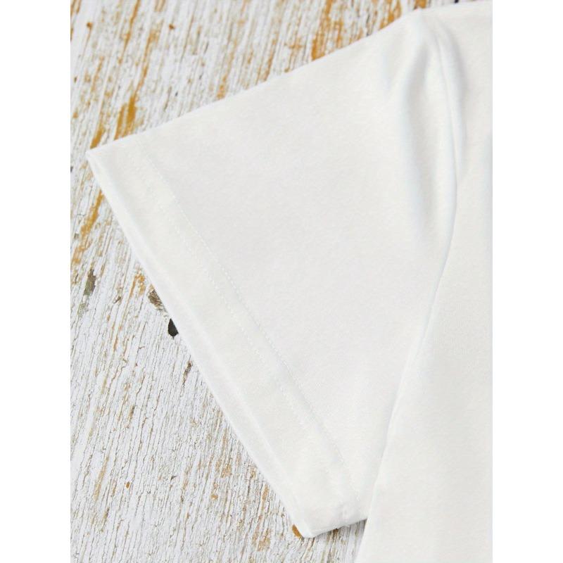 Women's Casual Printed Short Sleeve Round Neck T-Shirt Spring Summer Vacation Streetwear