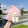 Soft Missing Teeth Doll Plush DIY Hairstyle Plush Doll Toothless Doll Key Chain  Birthday Present