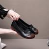 Shallow Mouth Single Shoes Retro Women's Shoes Women's Flat Bottom Casual Comfortable Women's Single Shoes Work Shoes