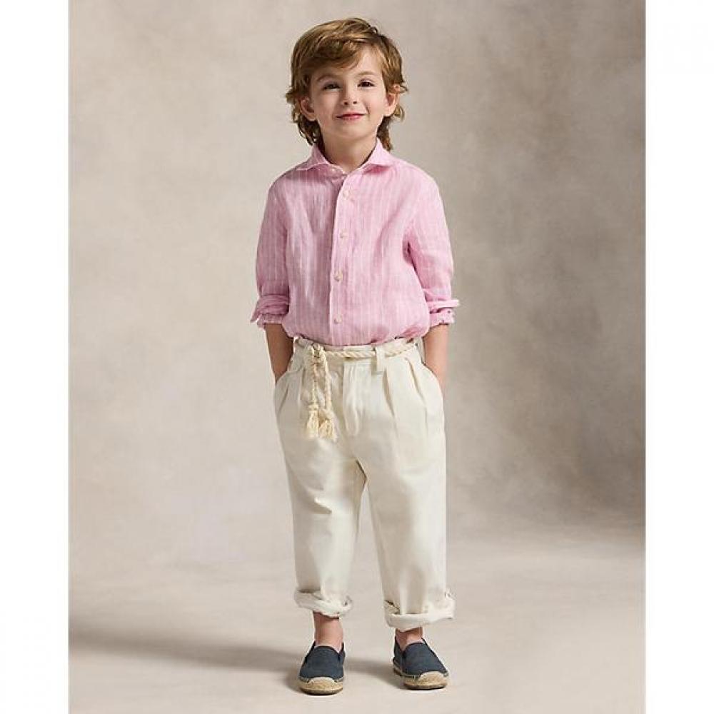 Polo Ralph Lauren Boys 2 7 Years Stripe Linen Shirt