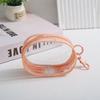 1pc Mini Storage Bag Transparent PVC Zipper Pouch Chargers Data Cables Earphones Jewelry Lightweight Portable Travel & Daily Use