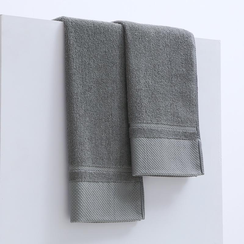 Saugfähiges Gesichtstuch aus reiner Baumwolle - Weich, dick, fusselfrei für Männer und Frauen, Hotelqualität mit Stickerei.