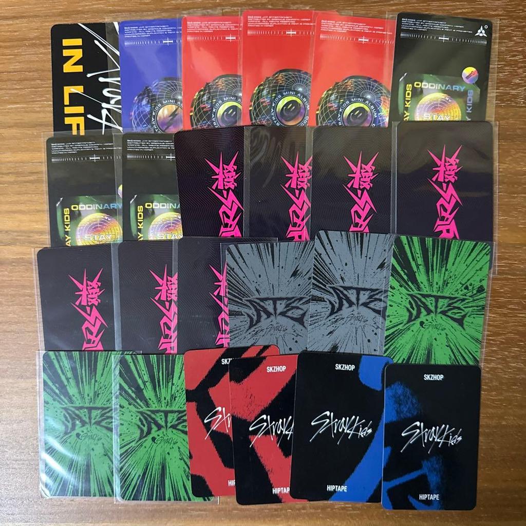 [USED] straykids trading cards