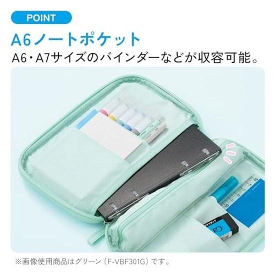 Kokuyo Campus Notebook-like Opening Pencil Case Black F-VBF301D