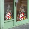 Removable Santa Pattern Wallpaper Christmas Mural Decal Art Wall Door Window Sticker Living Room Decor