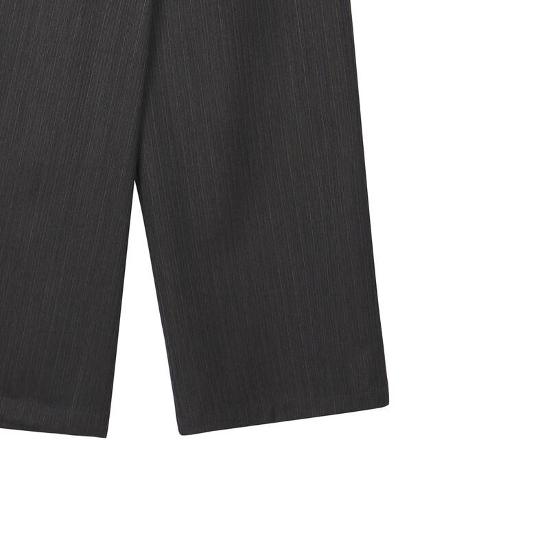 LESS Women's Merino Wool Blend Loose Straight-Leg Pants