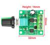 DC 1.8V 3V 5V 6V 12V 2A 1803BK PWM Motor Geschwindigkeitsregler Niederspannungsmotor Geschwindigkeitsregler Schalter PWM Einstellbares Ansteuermodul