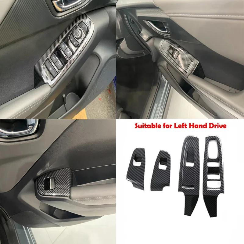 

LHD RHD Для Subaru Crosstrek/Impreza 2024 ABS Подлокотник двери Стеклоподъемник Кнопка Стеклоподъемника Панель Крышка аксессуар для автомобиля LHD ABS carbonfiber