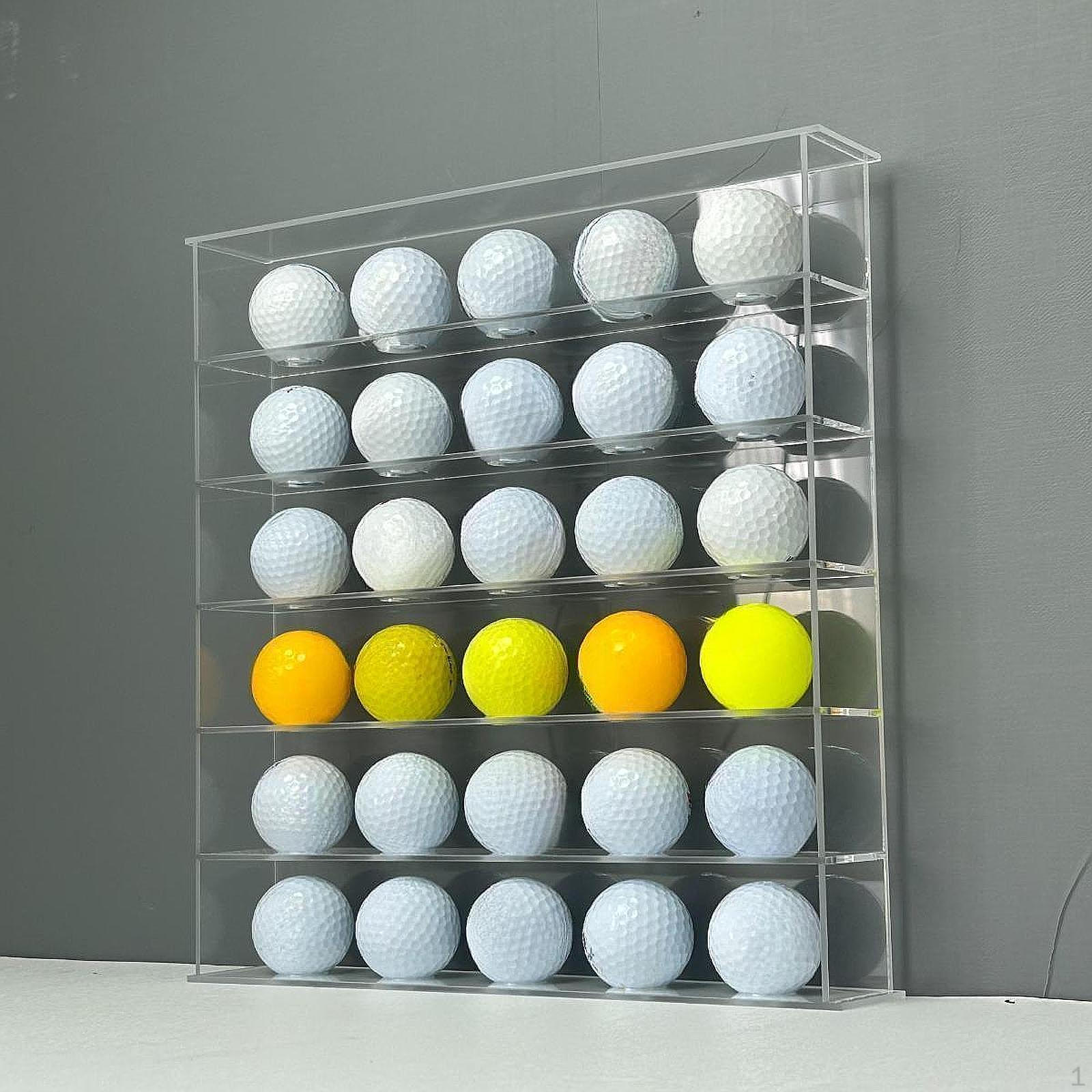 

6-Tier Clear Acrylic Golf Ball Display Case S