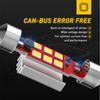 4X White 36mm LED Canbus Error Free Dome License Interior Light Bulbs Lamp 6418