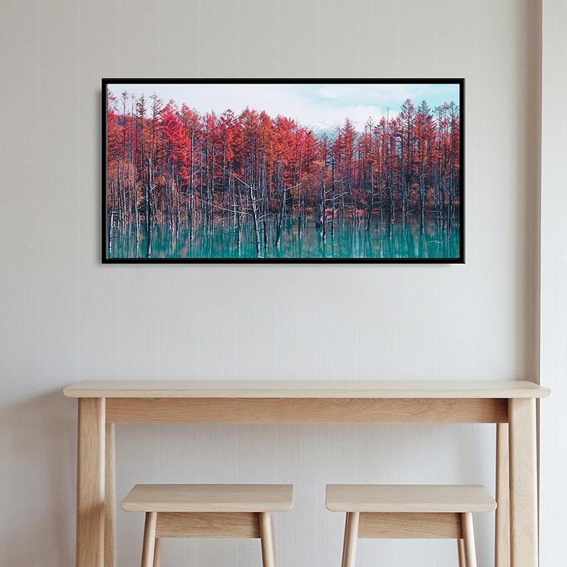 

WCIC New Woods Burning Clouds Sunset Landscape Декоративний живопис Художня тканина Домашнє тло Декорація стін Підвісна картина 40*20cm