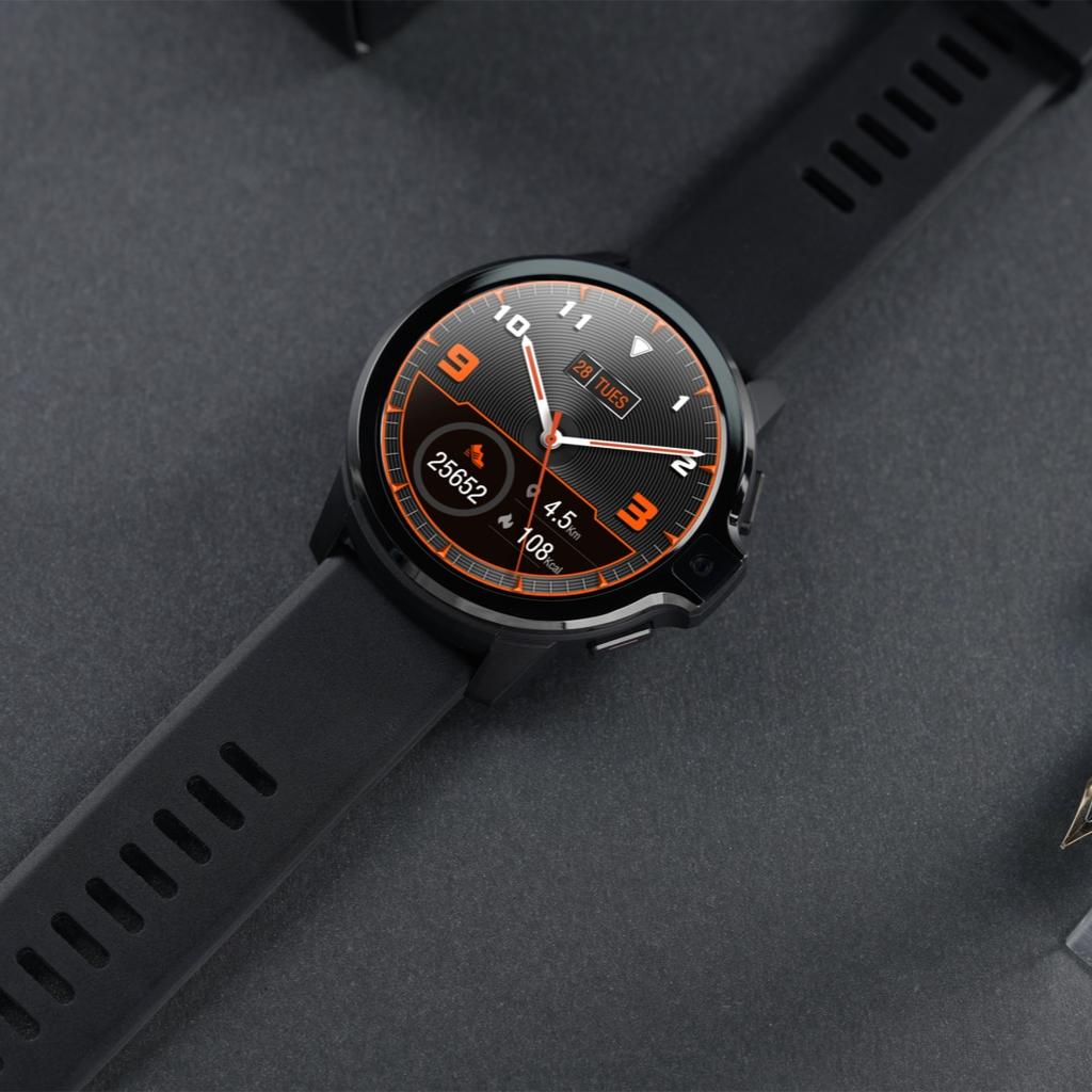 Rainbuvvy DM30 4G Smart Watch 1,6" IPS-skjerm Android 9.1 Dual 5.0MP-kamera 4GB 64GB WIFI GPS Face ID Single SIM Smartwatch-telefon