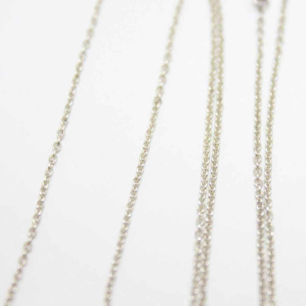 Used Beautiful Tiffany&Co. Tiffany Bean Silver Necklace 925