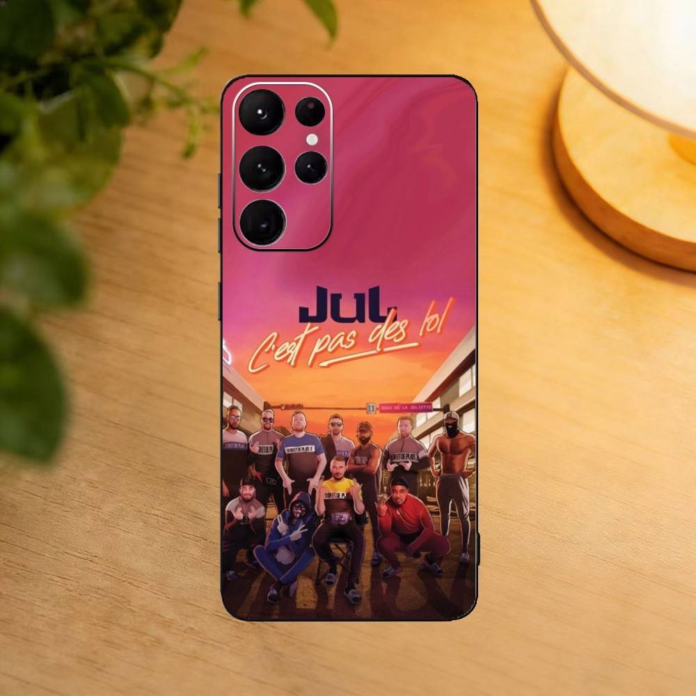 Rapper JuL C'est Pas Des Lol phone Case For Samsung S25,24,21,22,23,30,Ultra,20,Plus,Fe,Lite,Note Soft Black Cover