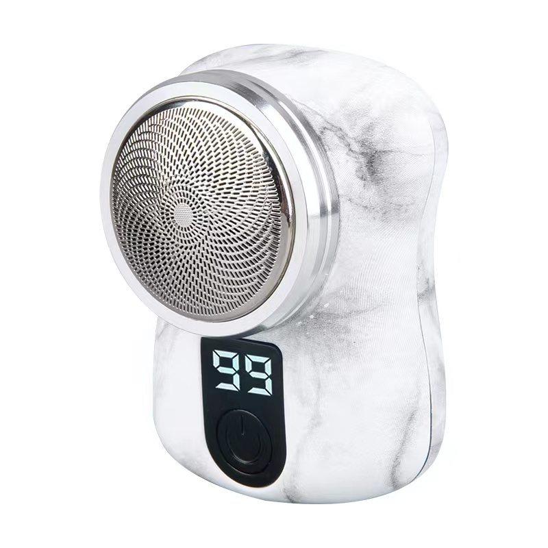 New Shaver Mini Digital Display Bearer Rechargeable Washable Car Small Steel Cannon Electric Razor Men's Portable Electric Razor