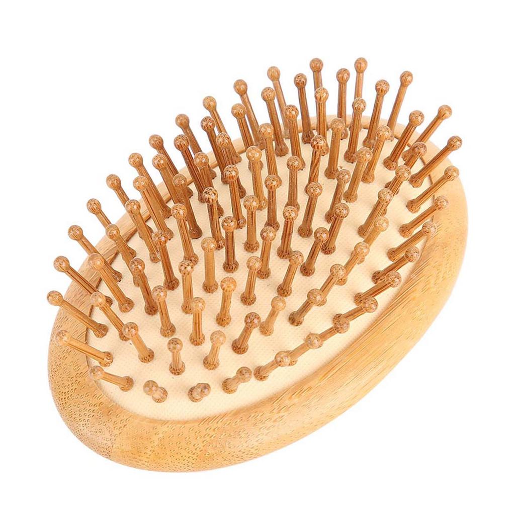 Wooden Massage Comb No Handle Scalp Care Styling Comb for Straight Curl HairComb