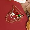Fashion Lovely Enamel Christmas Santa Claus Snowman Pendants Brooch Badge Xmas Laple Pin New Year Party Jewelry Gifts