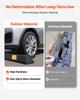 Parking Stopper, 1840 mm 2 Pcs Heavy Duty Parking Aid for Garage, Rubber Curb Garage Floor Stopper with Reflective Strips, Aid Gadgets for Cars Vans