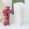 Animal Cats Dog Shaped Silicone Candle Molds, Epoxy Resin Silicone Molds for Making Candle Soap Plaster Decorations