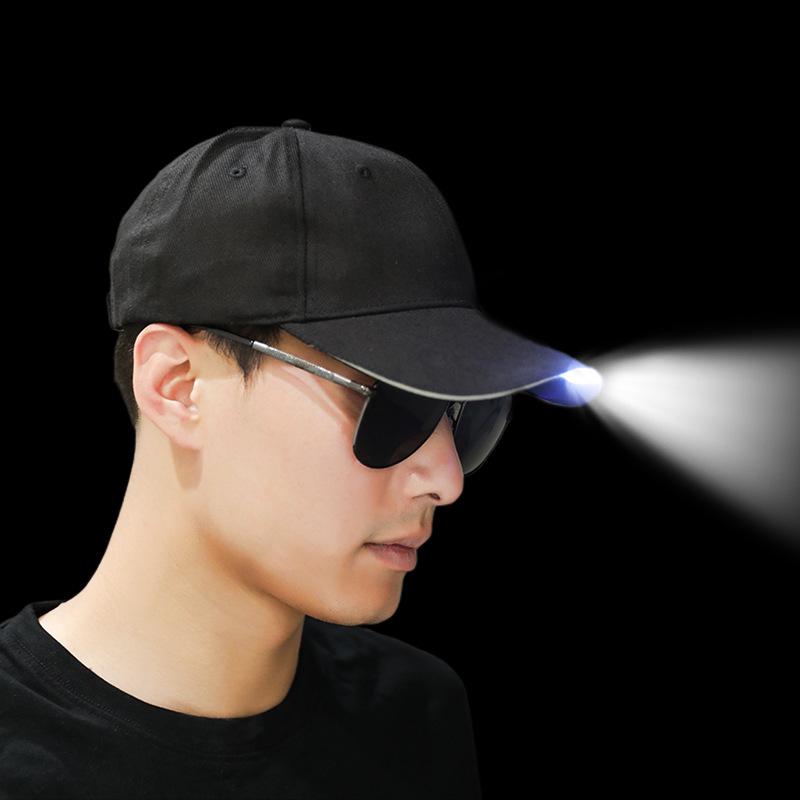 Induction led light luminous baseball cap outdoor lighting camping usb charging men's and women's fishing baseball cap