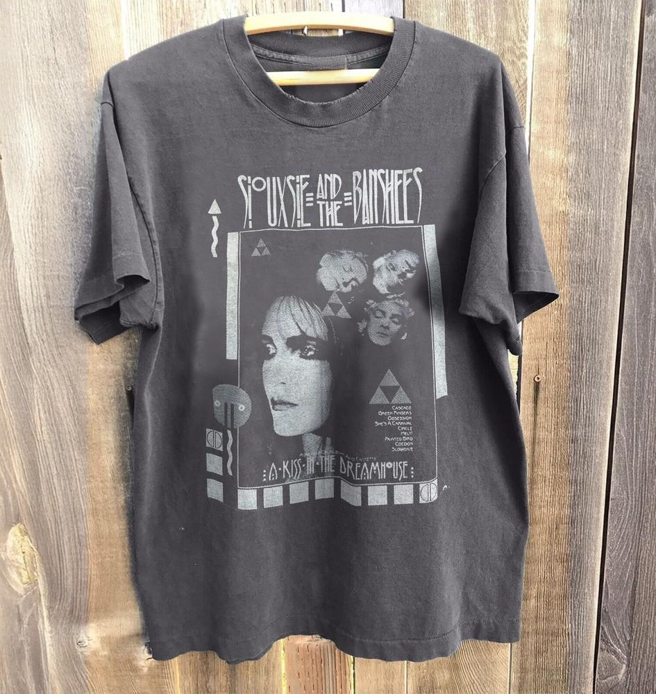 NEW Siouxsie and the Banshees Rock Band Charcoal Cotton Tshirt Unisex T-Shirt S