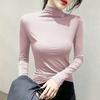 Black Turtleneck T-shirt Long Sleeve Tops Women Y2k Clothes Autumn Winter Korean Fashion Modal Elegant T-shirts for Women 2024