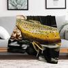 New North Platte Brown Trout Painting Throw Blanket Cozy Sofa Blanket for TV Watching Napping