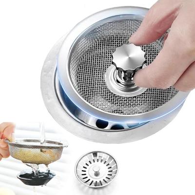 Küchenspüle Edelstahl Filter Abwasser Siebe Badezimmer Waschbecken Bodenablauf Haare Abfall Filter Ablaufkorb Lochfilter