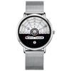Unique Business Men Watch Fashion Auto Date Stainless Steel Strap Quartz Wristwatch Man Gifts For Him Calendar Clock