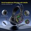 Led Illuminated Headset with 7.1Channel Surround Sound Adjustable Noise Reduction Mic for Gaming Enthusiasts Comfort Fit