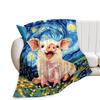 book-loving dragon digital-printed polyester Bedroom velvet flannel soft sofa cover blanket Fleece soft cover blankets for beds