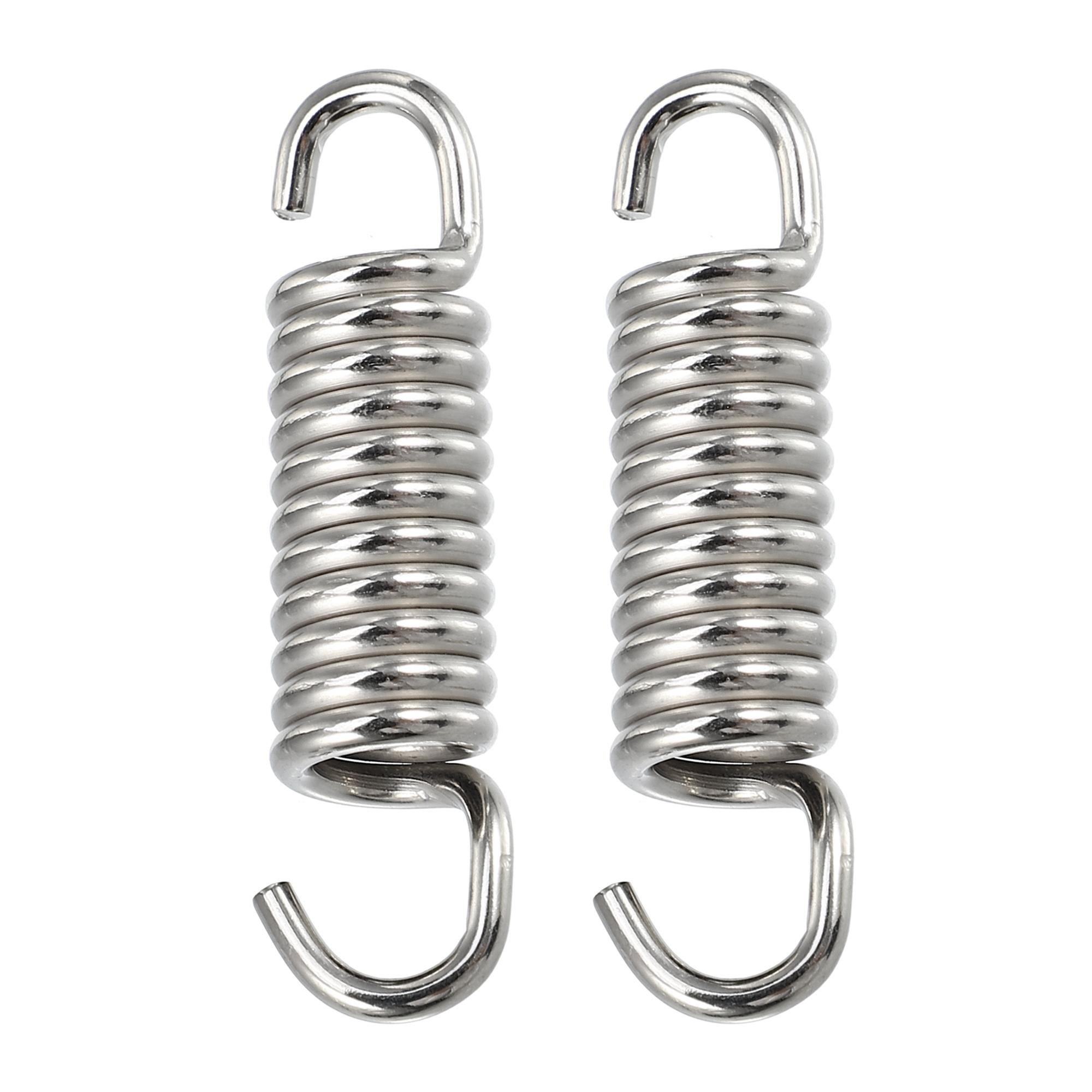 Motoforti 2/4/6Pcs 43mm Motorcycles Universal Exhaust Pipe Spring Stainless Steel Exhaust Pipe Spring Hook Modified Accessory
