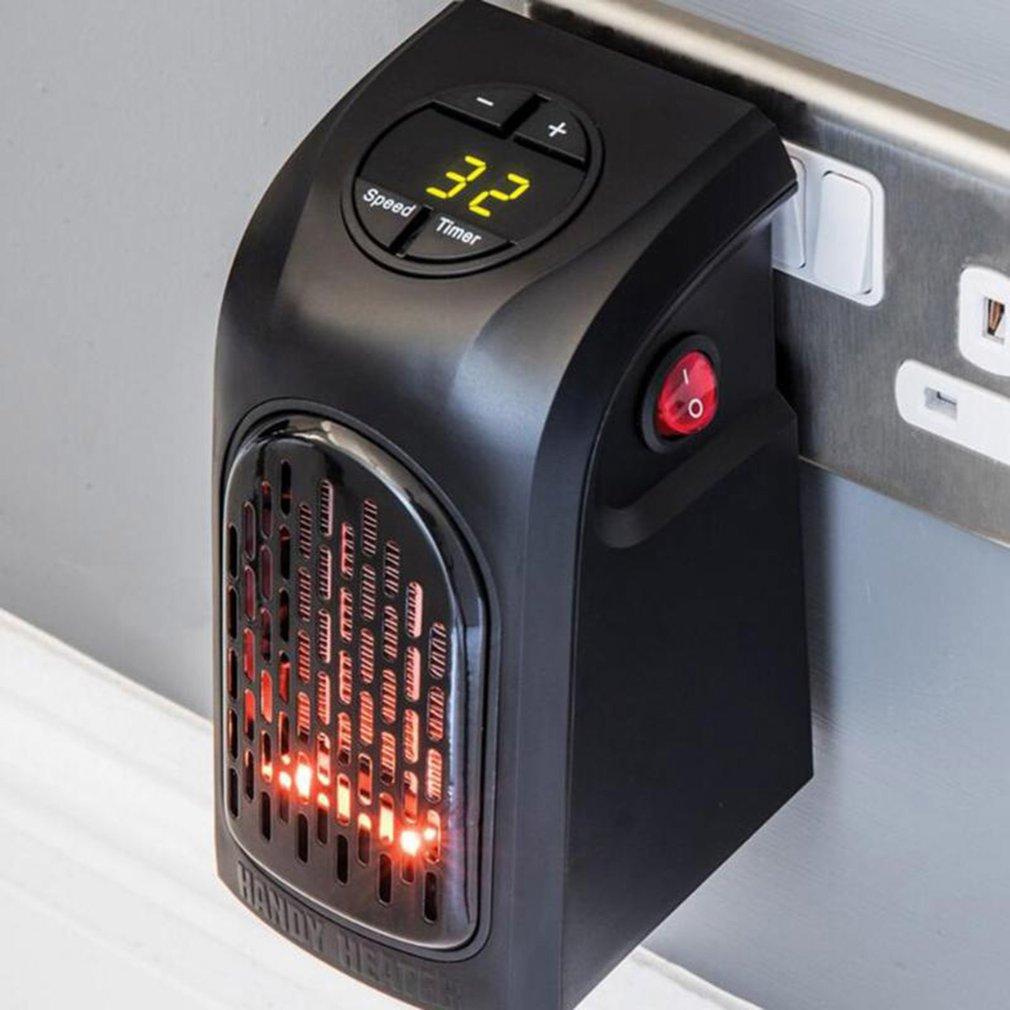 Mini ohřívač dmychadlo Přenosný praktický elektrický ohřívač s ventilátorem s dálkovým ovládáním Topení Sporák Radiátor Ohřívač Zástrčka Hot Air Fast Wall