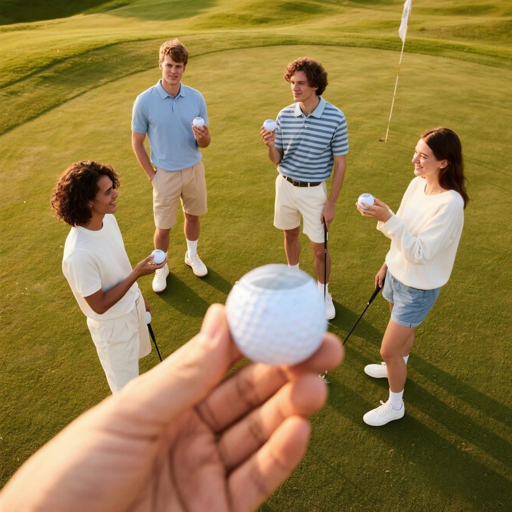 Golf Wine Glasses In Colorful Boxes 3PC