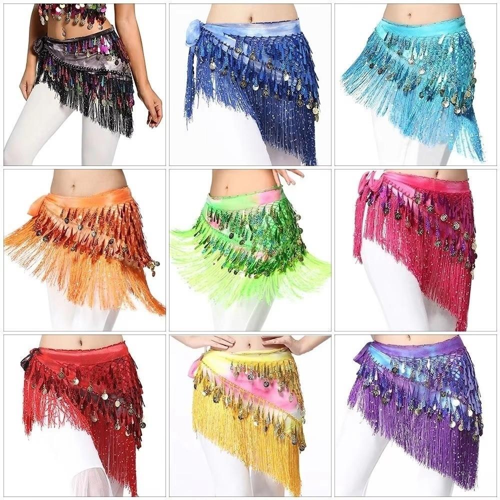 Long Tassel Belly Dance Waist Chain Hollow Belly Dance Hip Scarf Dancer Accessories