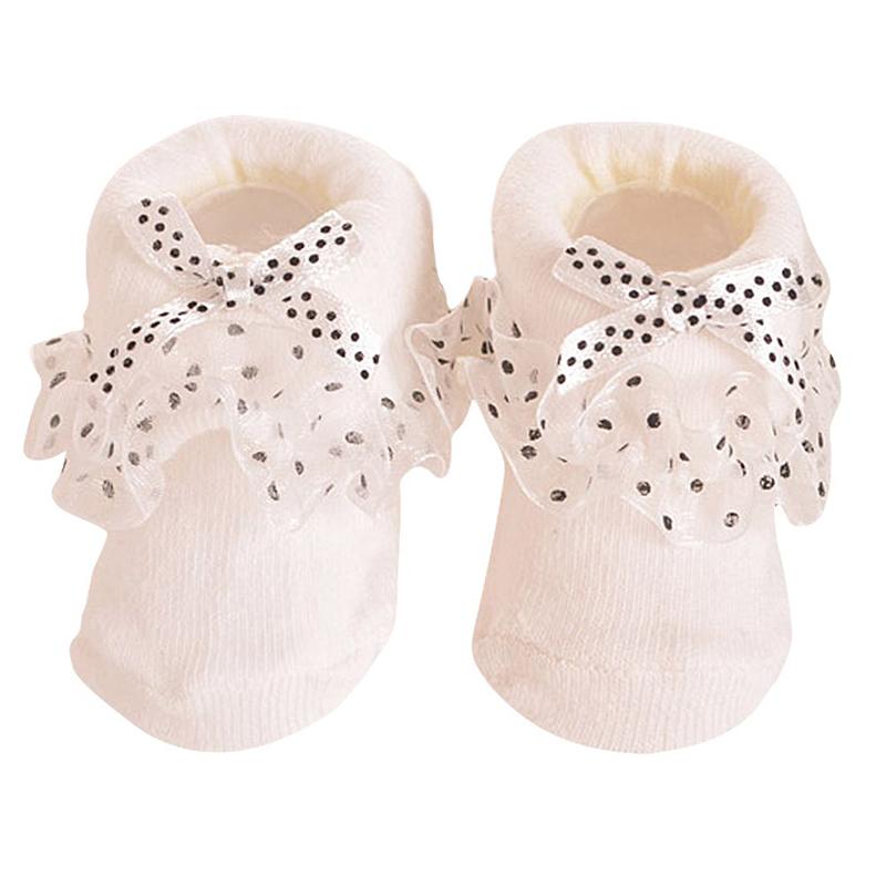 Infant Baby Girl Lace Ruffle Frilly Ankle Socks Sweet Princess Soft Cotton Socks