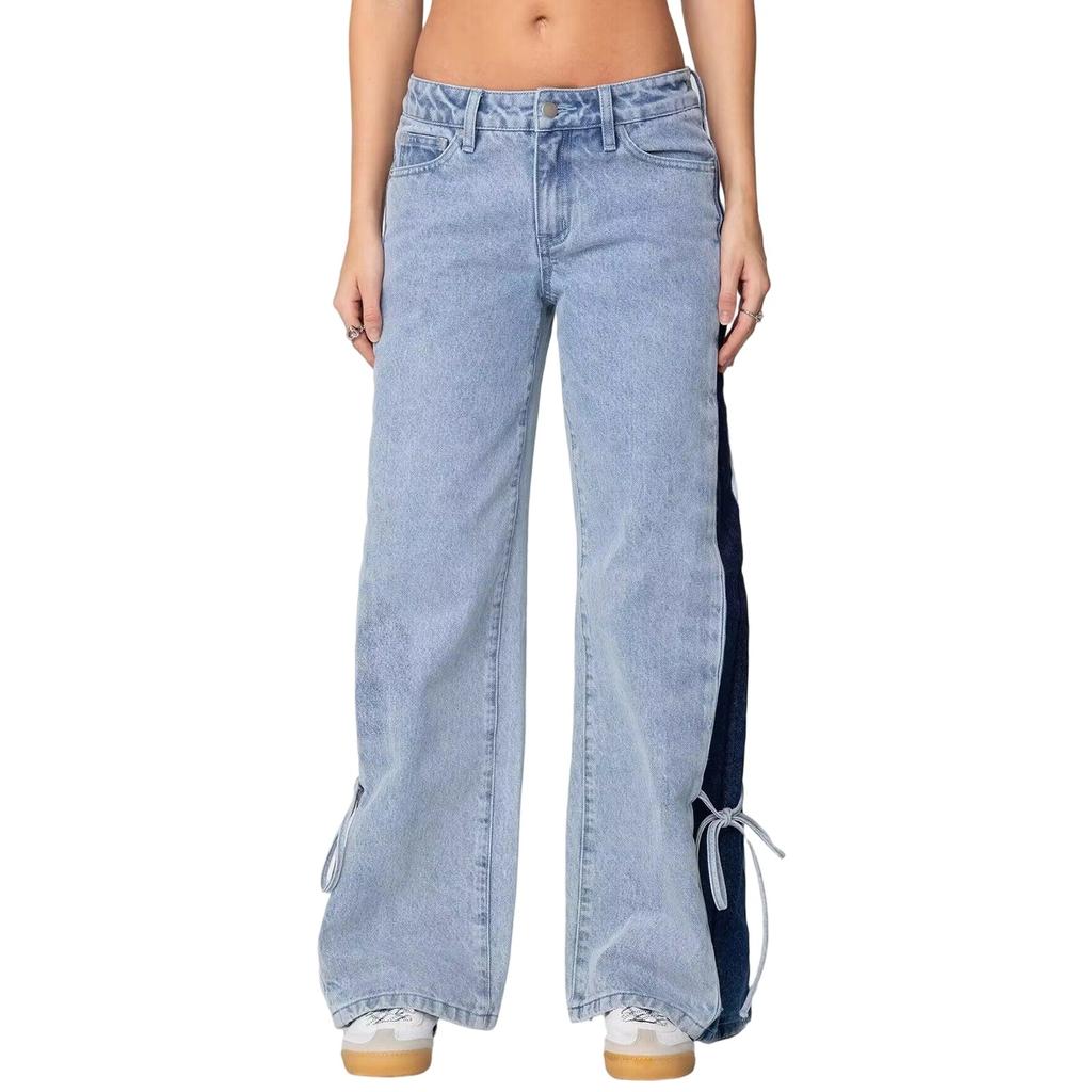 Ladies' Retro Straight Leg High Waisted Jeans