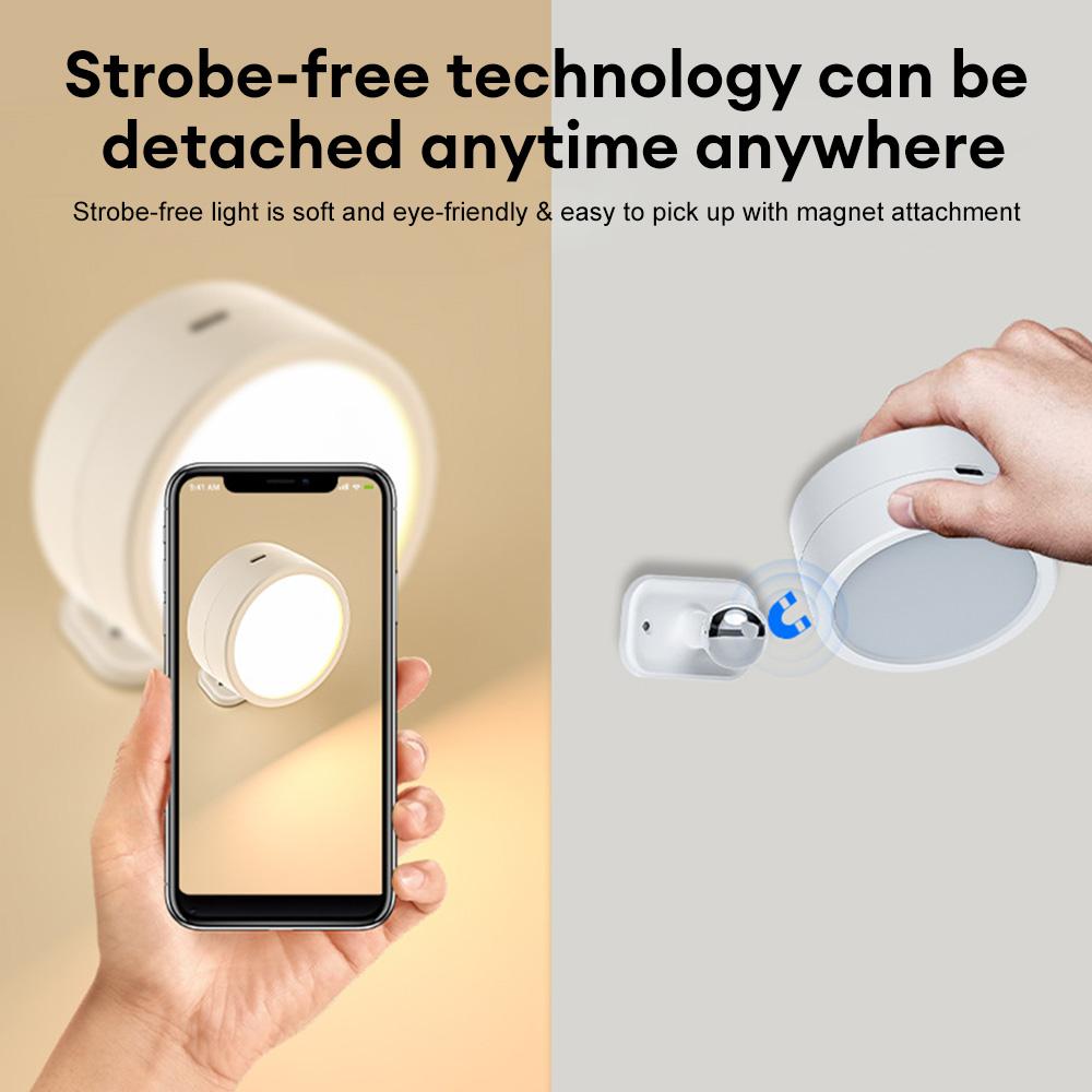 USB Rechargeable LED Wall Light Touch & Remote Control Cordless Wall Mounted Sconce Lights For Bedroom Reading Lamp 2000mAh