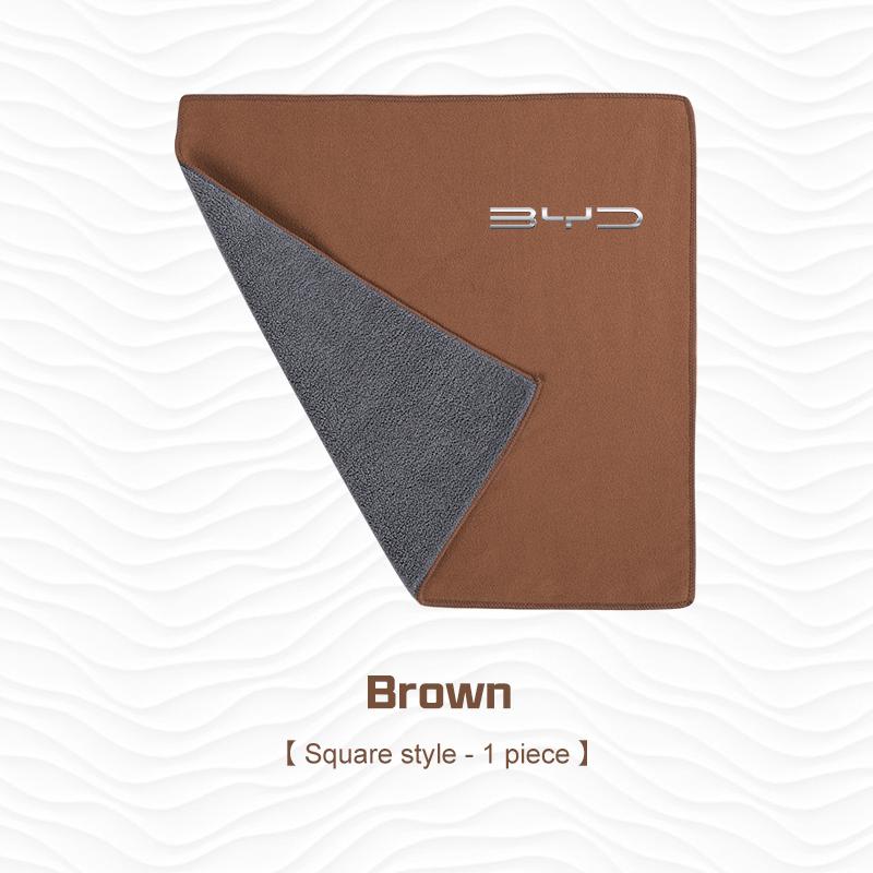 Suede Microfiber Car Wash Towel Clean Rag For BYD Tang F3 E6 Atto Yuan Plus Song Max G3 Interior Cleaning Brush Tools Accessoriy
