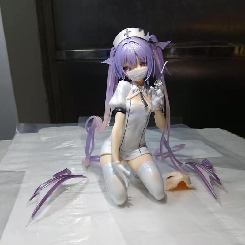 

In Stock Cute Little Devil Nurse Eve GK Figure Anime Figure Desktop Decoration 2D Beautiful Girl Model Toy Gift For Anime Fans