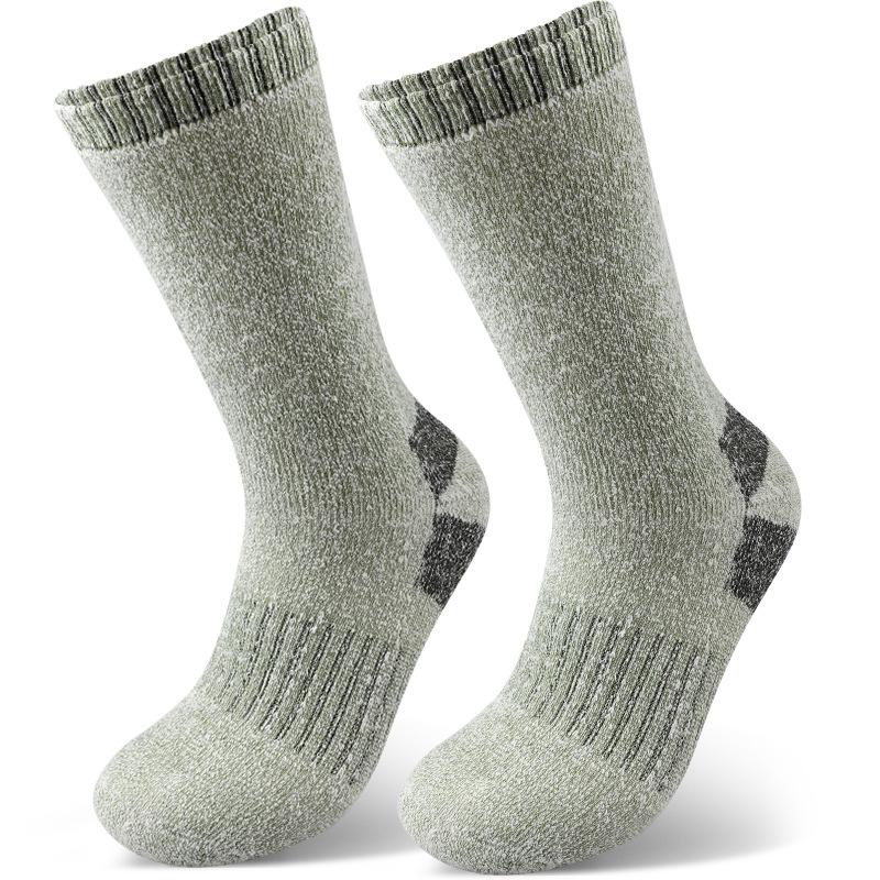 3 Pairs Men Women Winter Thick Thermal Socks Heavy Duty Fleece Ski Hiking Outdoor Floor Socks