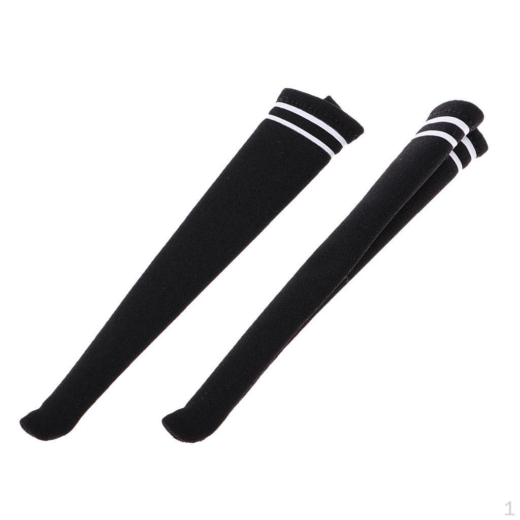 

1/6 10cm Girls Stockings High Over the Knee Socks for 12 Kumik Doll чорний