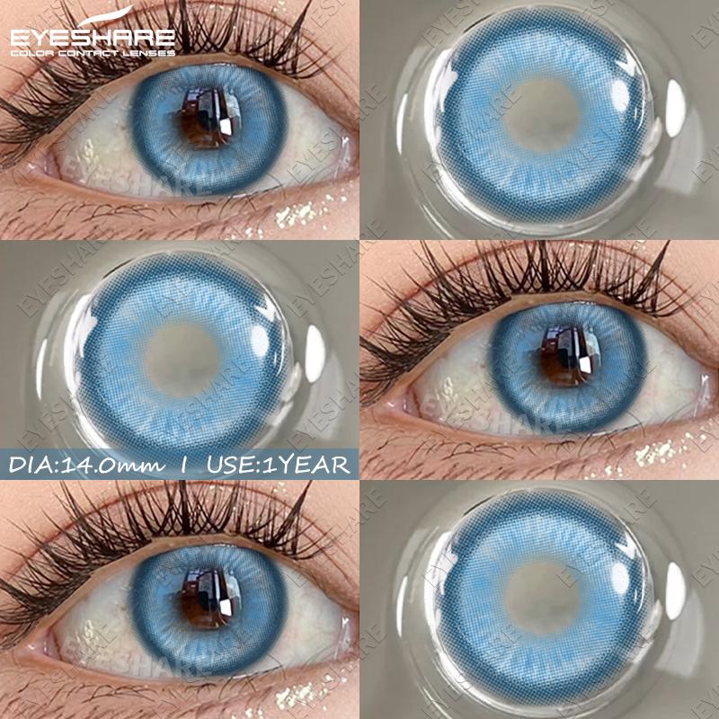 

EYESHARE 1Pair Cosplay Color Contact Lenses Anime Red Eye Lenses Pink Halloween Cosmetic Contact Yearly Blue Eyes Colored Lenses 0